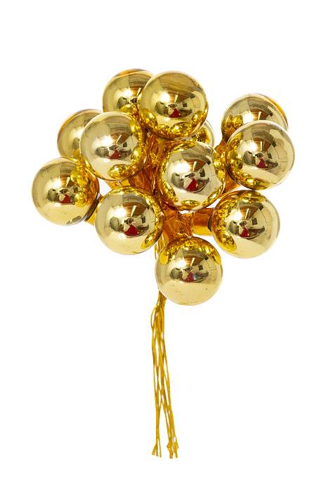 20mm Gloss Glass Ball Gold Pkg/144