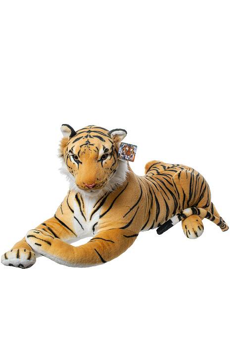 40" X 16" Stuffed Laying Tiger Orange/black