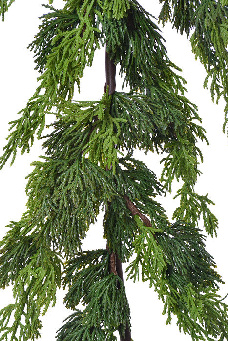48" Real Touch Cedar Garland Green