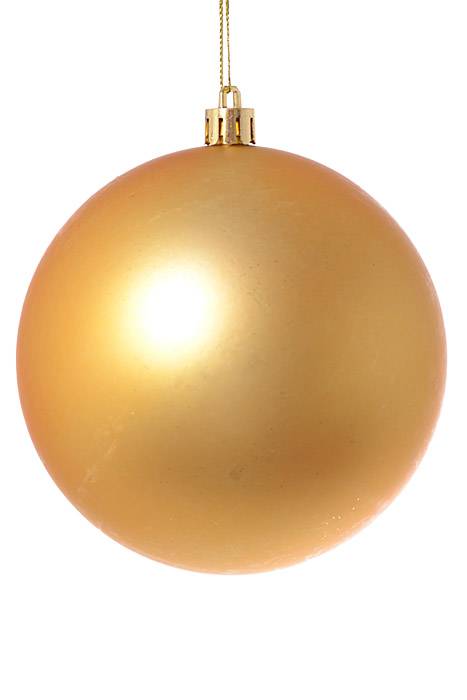 100mm Shiny/matte/glitter Plastic Ball Gold Pkg/6