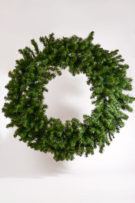 48" Majestic Double Wreath W/100 Smart Lights Green