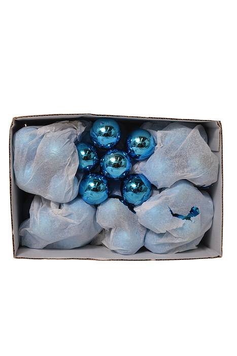 35mm Gloss Glass Ball Ornament Royal Blue Pkg/72