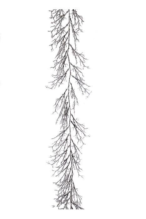 6.3Ft Iced Mini Twig Garland Natural Frosted