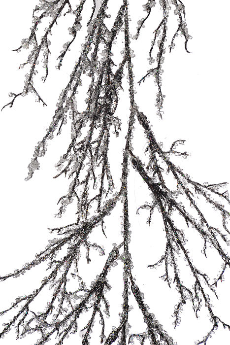 6.3Ft Iced Mini Twig Garland Natural Frosted