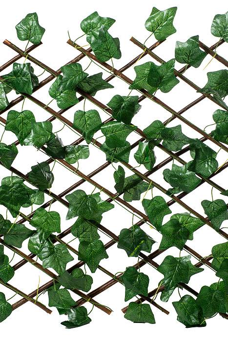 47.5"x 66" Large Ivy Leaf Stretchable Fence Screen Green