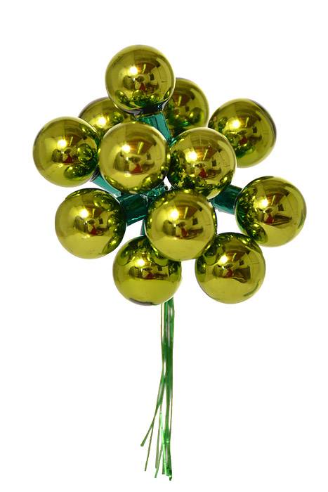 20mm Gloss Glass Ball Apple Green Pkg/144