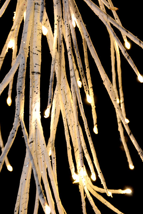 48" Led/Trim Ultra Birch Garland Plug In White