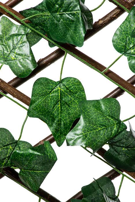 47.5"x 66" Large Ivy Leaf Stretchable Fence Screen Green