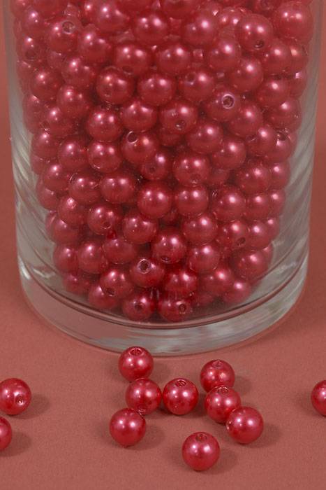10mm Abs Pearl Beads Red Pkg(500g)
