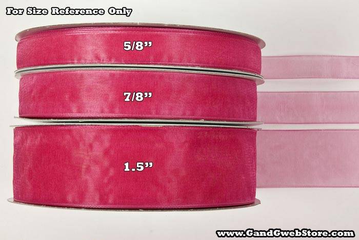 Organdy Ribbon - Hot Pink