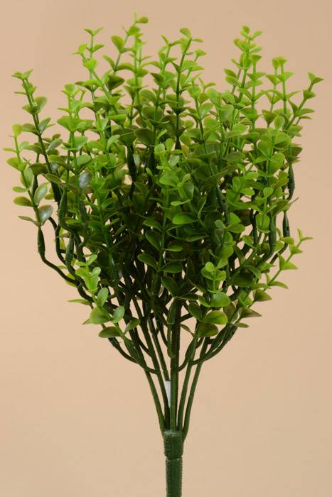 12" Plastic Eucalyptus Bush Green