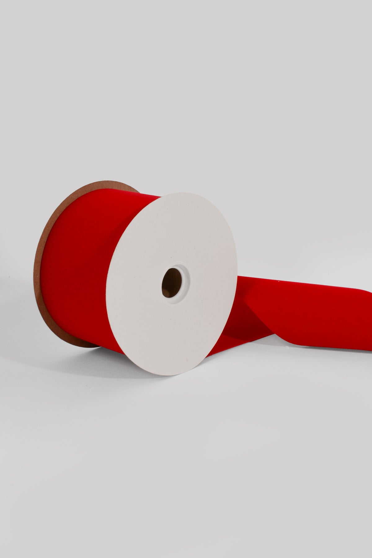 4" X 25Yds Vel-Pruf Plastic Ribbon Medium Red