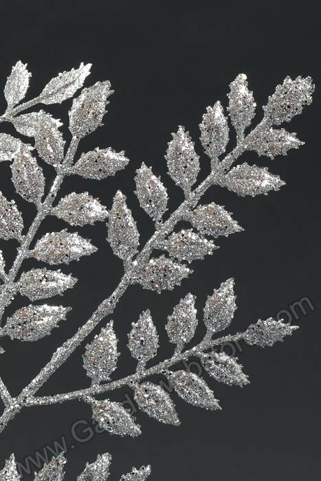 23" Glittered Ash Spray Silver