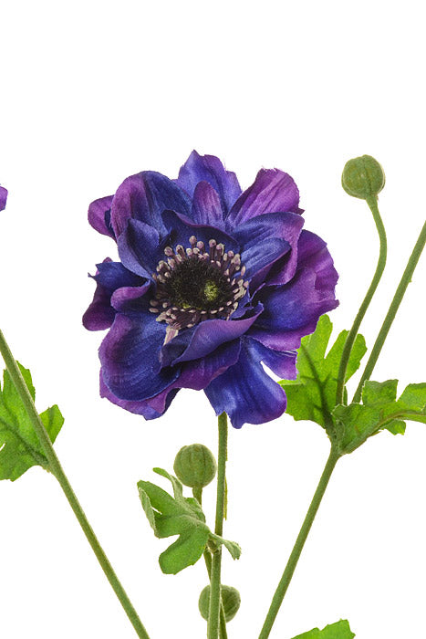 26" Anemone Spray Blue