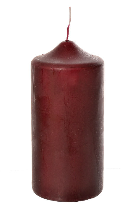 2.8" x 6" Patrician Pillar Candle Burgundy