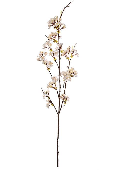 42" Silk Cherry Blossom Spray Cream