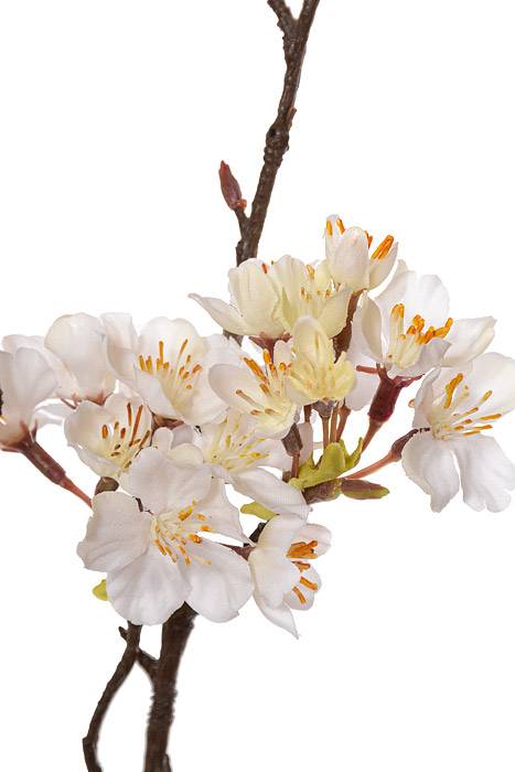 42" Silk Cherry Blossom Spray Cream