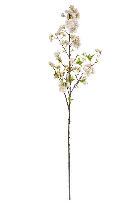 41.5" Silk Cherry Blossom Spray White