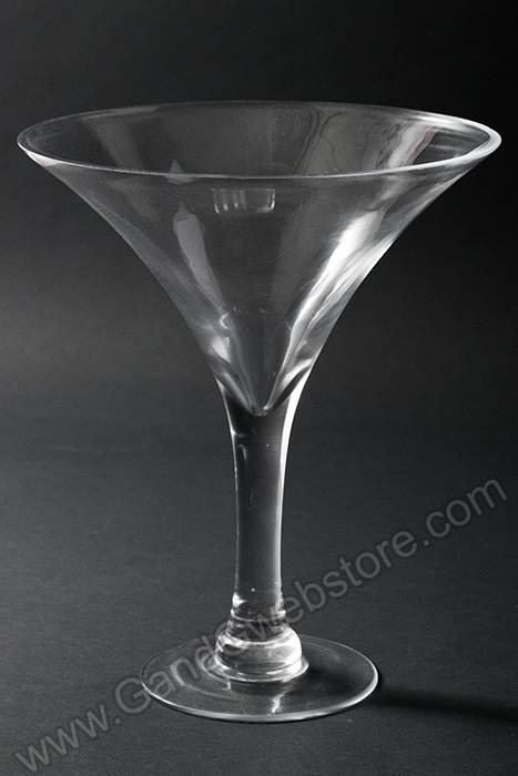 10" X 12" Martini Glass Vase Clear