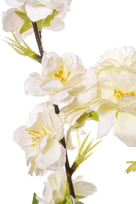 44" Silk Cherry Blossom Spray Cream