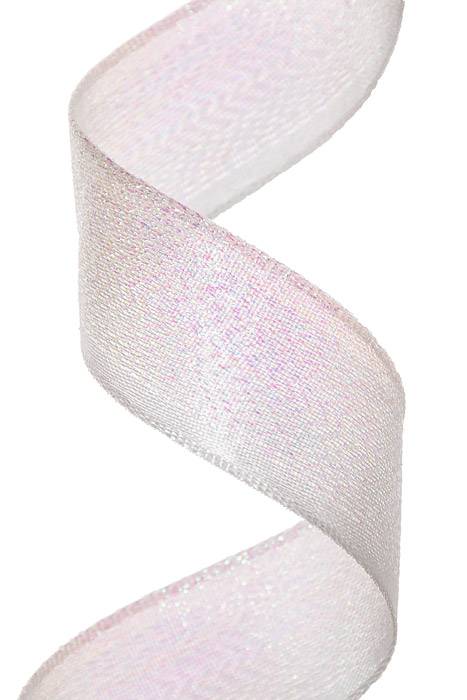 7/8" X 10yds Escape Ribbon Irid White