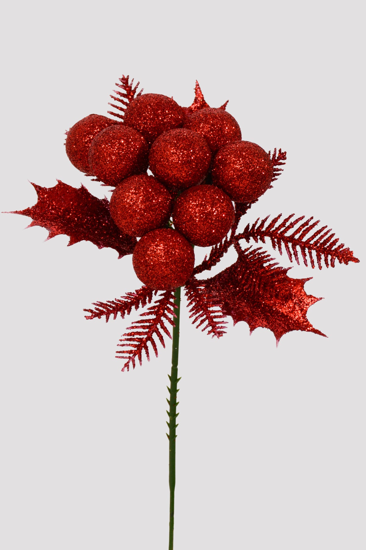 7" Xmas Berry Pick Red Pkg/12