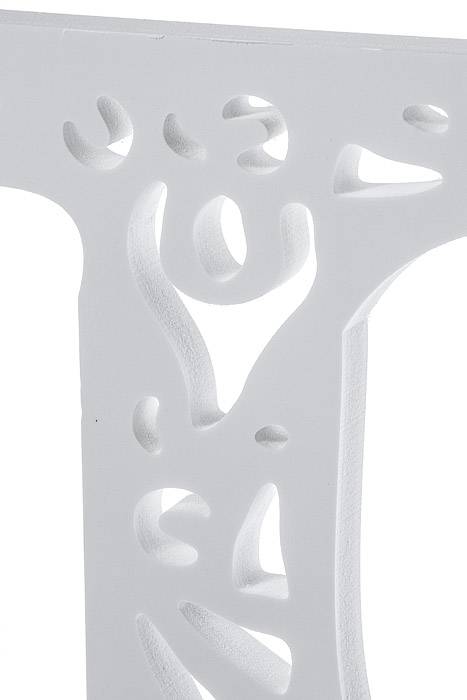 19.75" Carved Letter "f" White
