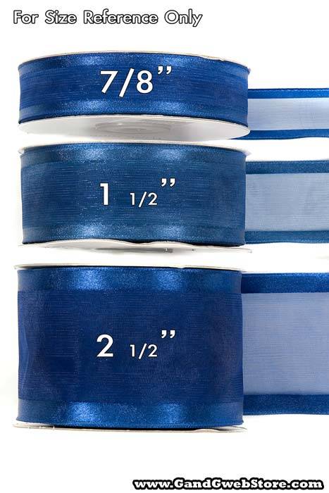 Wired Sheer Ribbon W/satin Edge Lavender