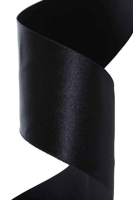 2.5" X 15yds Wired Supreme Ribbon Black