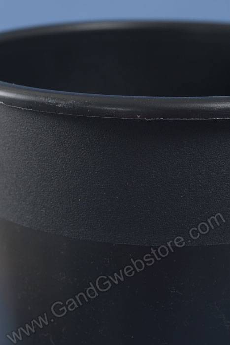 8.25" X 15.25" Round Plastic Cooler Bucket Black