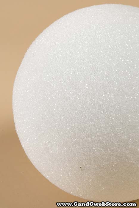 5" Styrofoam Ball White Pkg/6