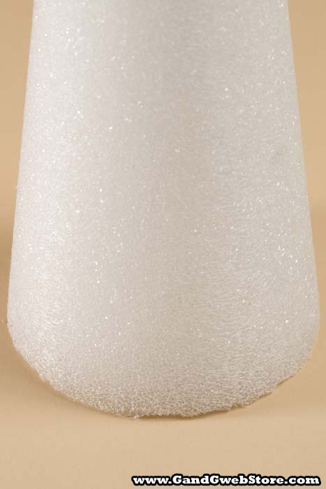 5" X 15" Styrofoam Cone White Ea