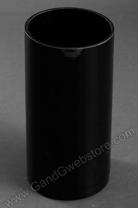 5" X 10" Cylinder Vase Black