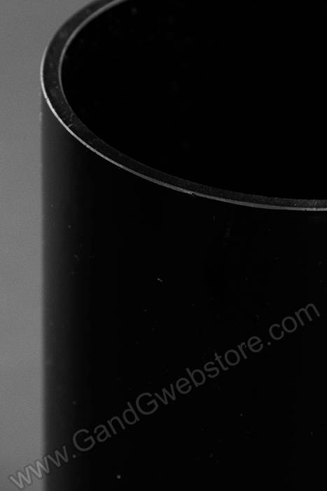 5" X 10" Cylinder Vase Black