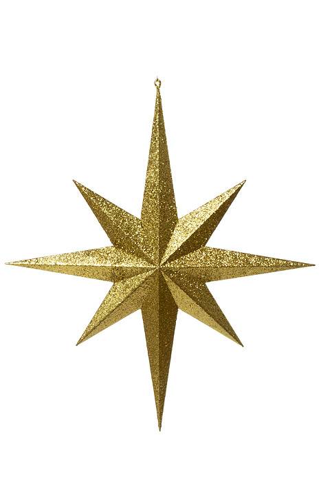 100cm 8-points Star Gold Glitter