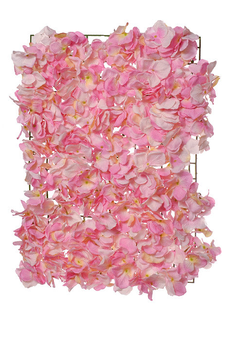 15.75" X 23.5" Silk Hydrangea Mat Pink/Ivory