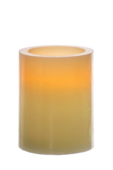3" X 4" Flameless Candle Ivory
