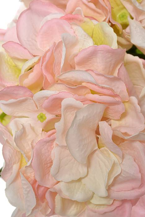 20" Silk Hydrangea Bush (Light Pink)