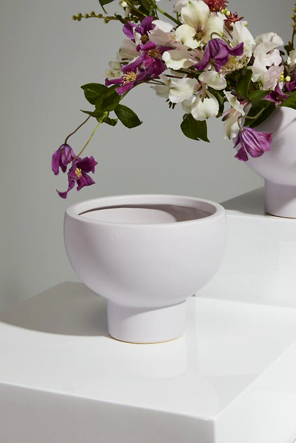 6.5" X 5.25" Capricorn Compote Light Purple