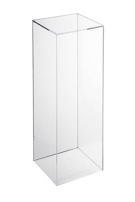 10" X 10" X 31.5" Acrylic Vase Clear