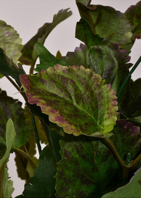 17" Artificial Purple Perilla Bush Green/Purple