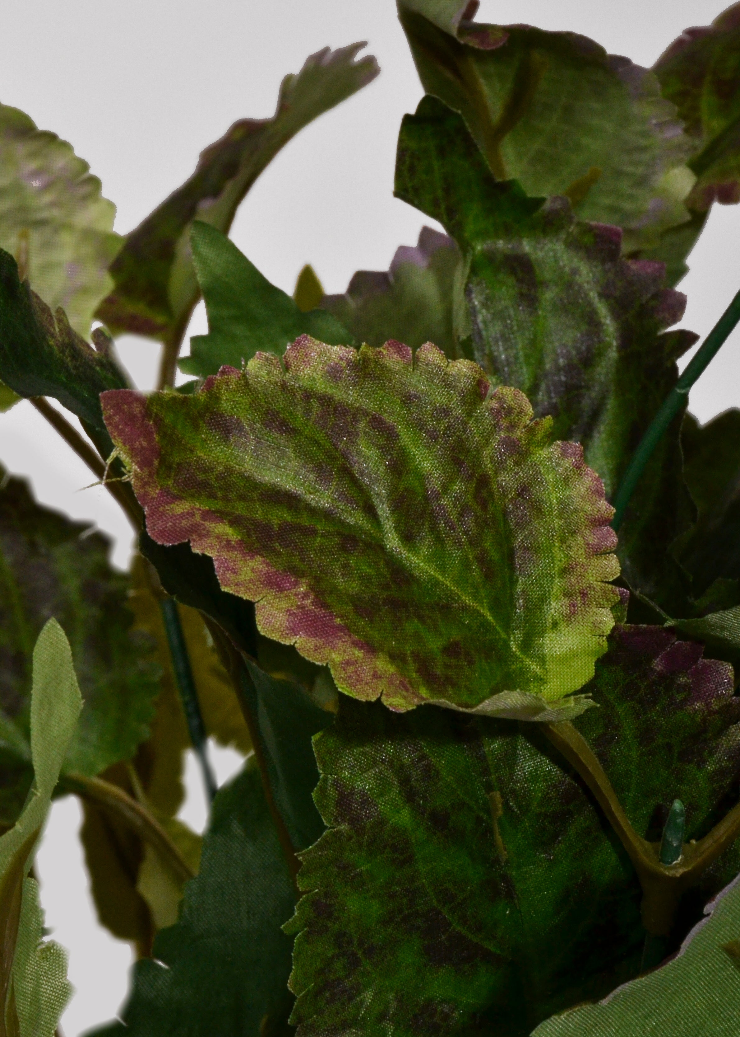 17" Artificial Purple Perilla Bush Green/Purple