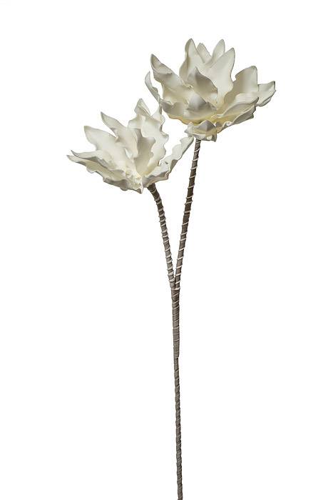 41" Foam Double Star Succulent White