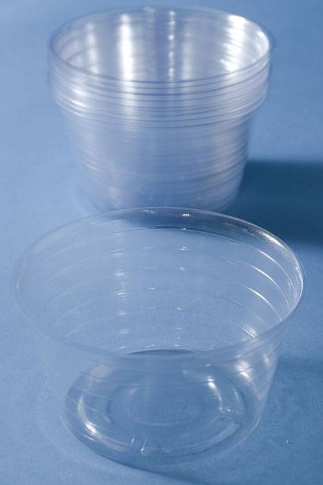 6" Plastic Deep Liners Clear Pkg/12