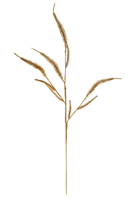 31.5" Glitter Foxtail Spray Gold