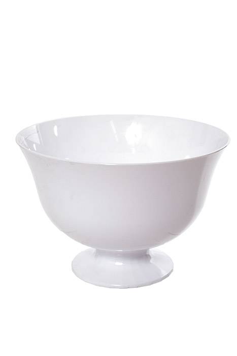 7.25" Plastic Fruit Bowl White