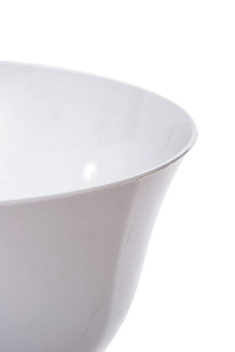 7.25" Plastic Fruit Bowl White