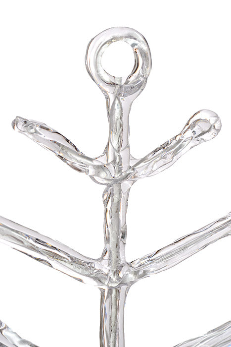 19" Clear Snowflake Ornament Clear