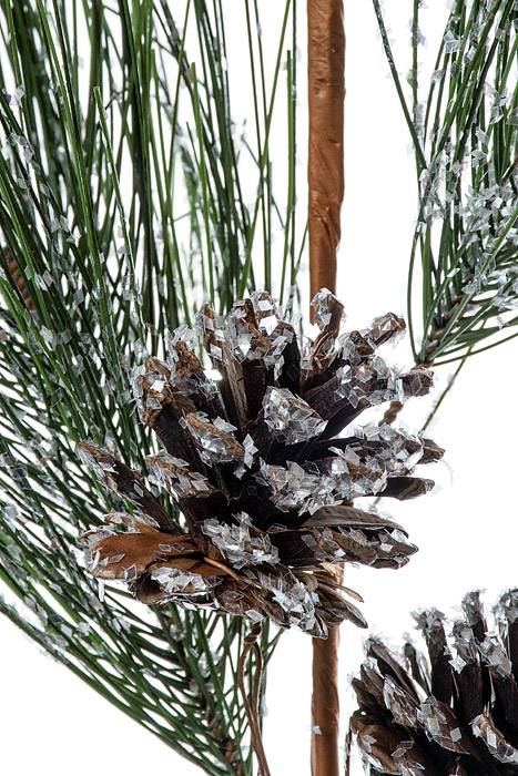 31" Iced Long Needle Sparkle Pine Spray