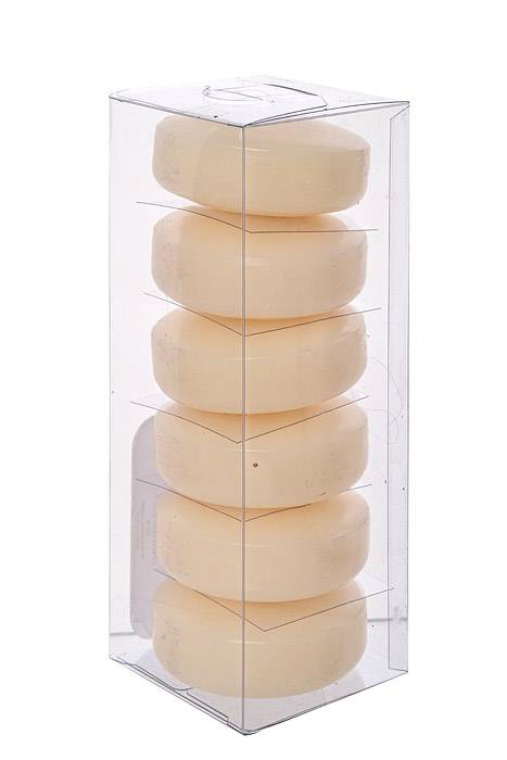3" Floating Candle Ivory Pkg/6